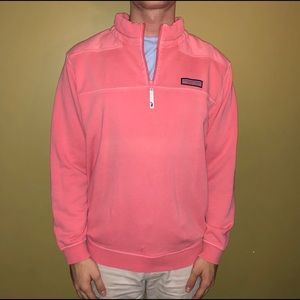 Salmon Vineyard vines quarter zip